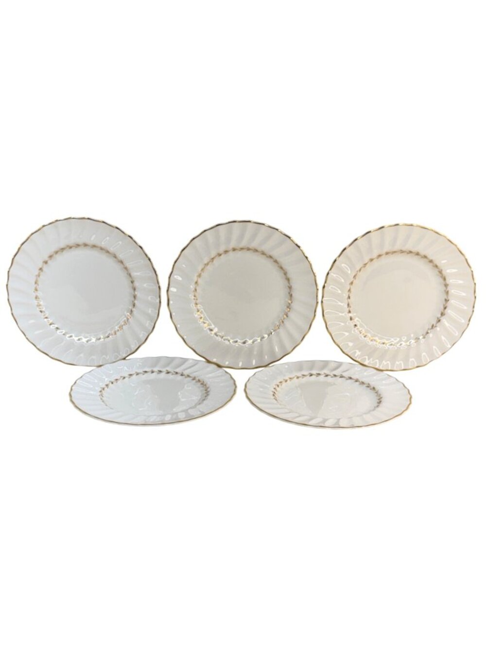 5 Royal Doulton English Fine Bone China Adrian H4816 Bread Plates 6 1/2"